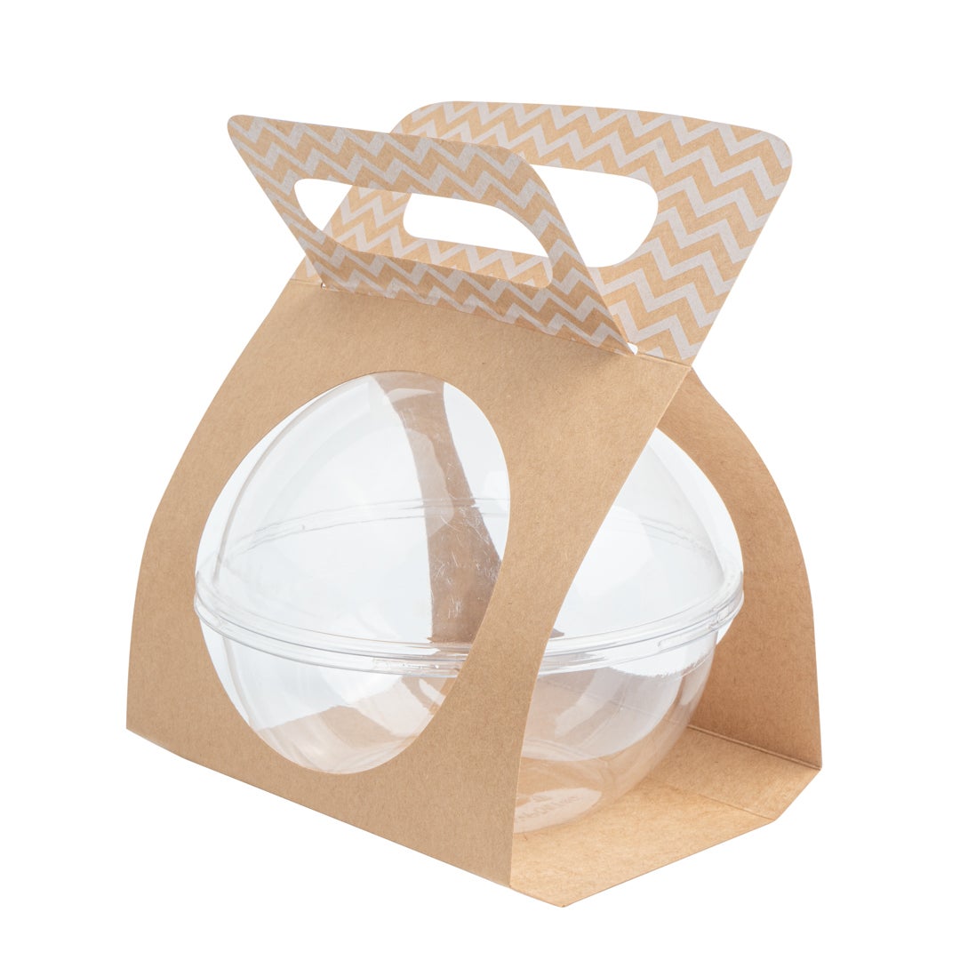 Carriers, Container, Paper, Kraft, for 21 Ounce Salad Containers,1 - 50 COUNT