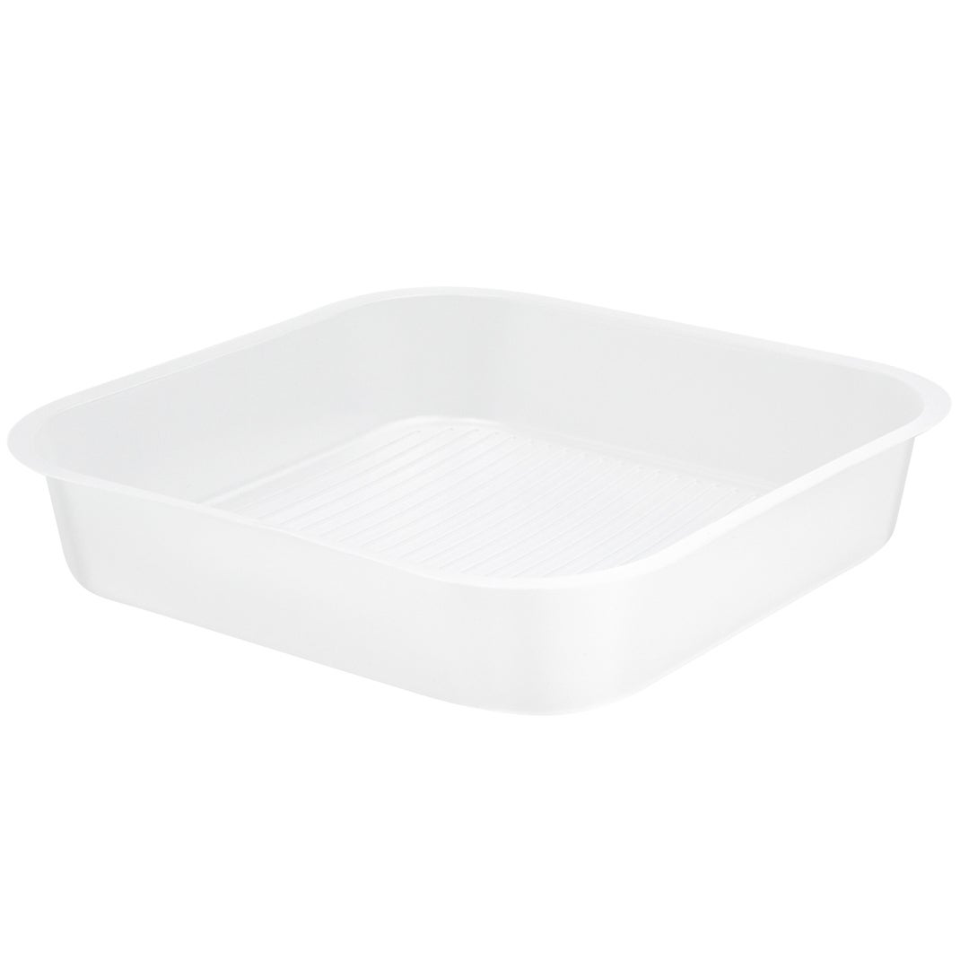 Trays, Insert, 14 Ounce, Microwavable Plastic, Clear, Square, 6 x 6 x 1.25 Inch, for 34 Ounce Bowls,1 - 100 COUNT