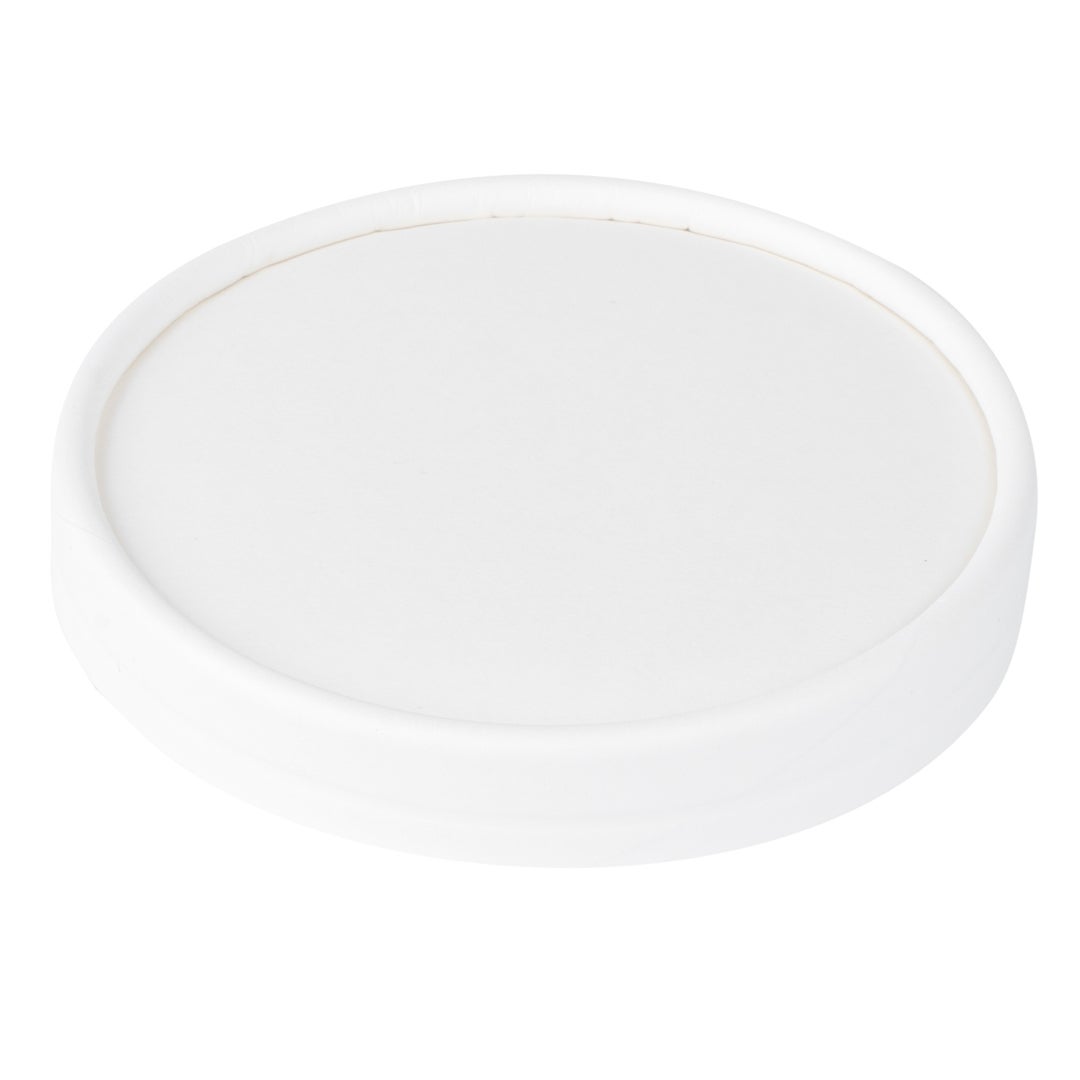Lids, Flat, Paper, White, for 5 Ounce Cups,1 - 50 COUNT
