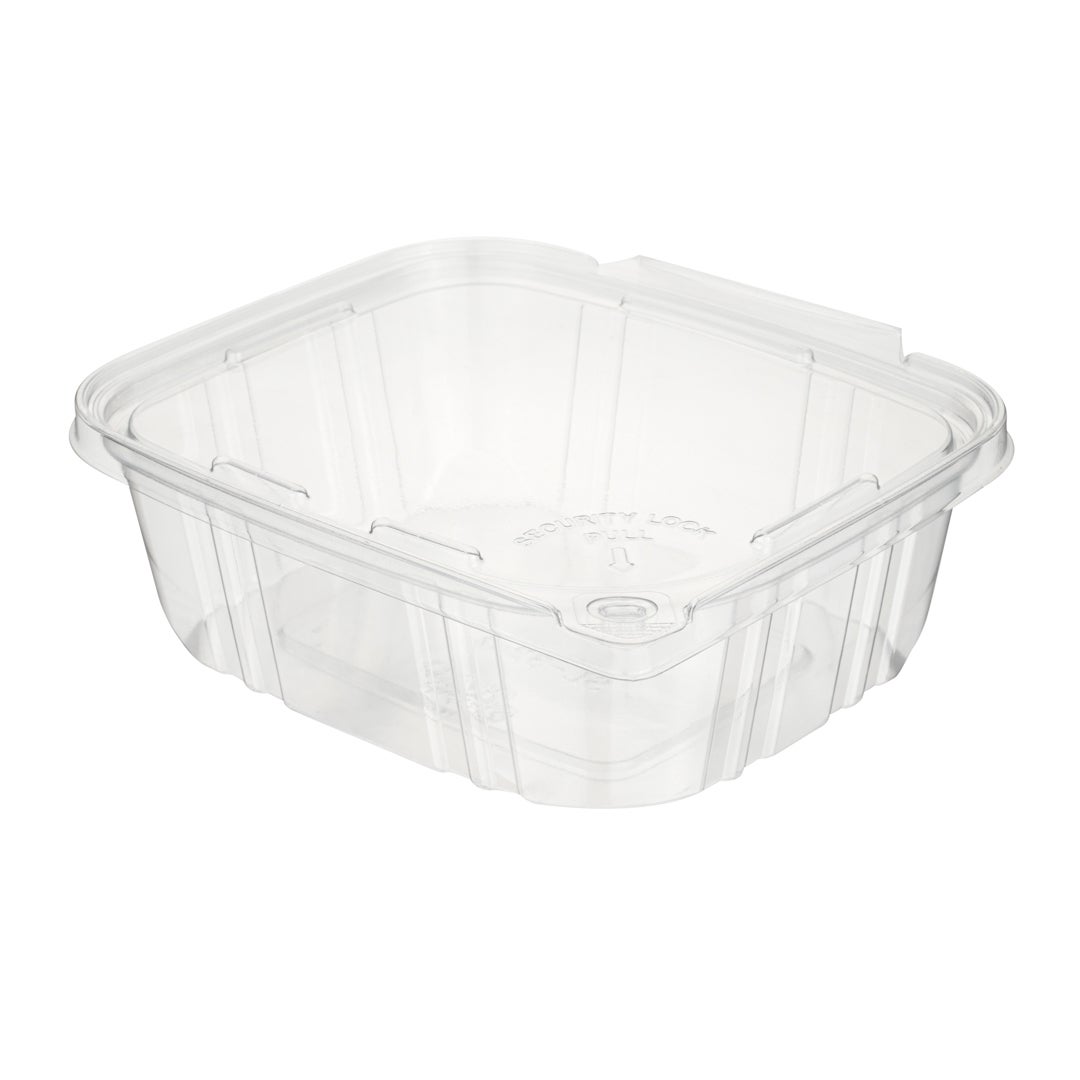 Boxes, 32 Ounce, Plastic, Clear, 6.50 x 4.50 x 2.50 Inch, Rectangular, Hinged, Tamper-Evident,1 - 100 COUNT
