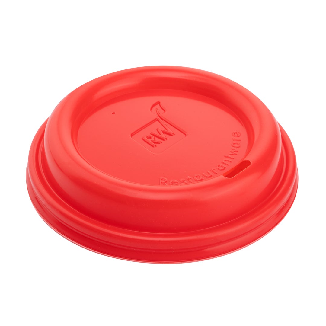 Lids, Sip-Thru, Plastic, Red, for 8/12/16/20 Ounce Cups,1 - 25 COUNT