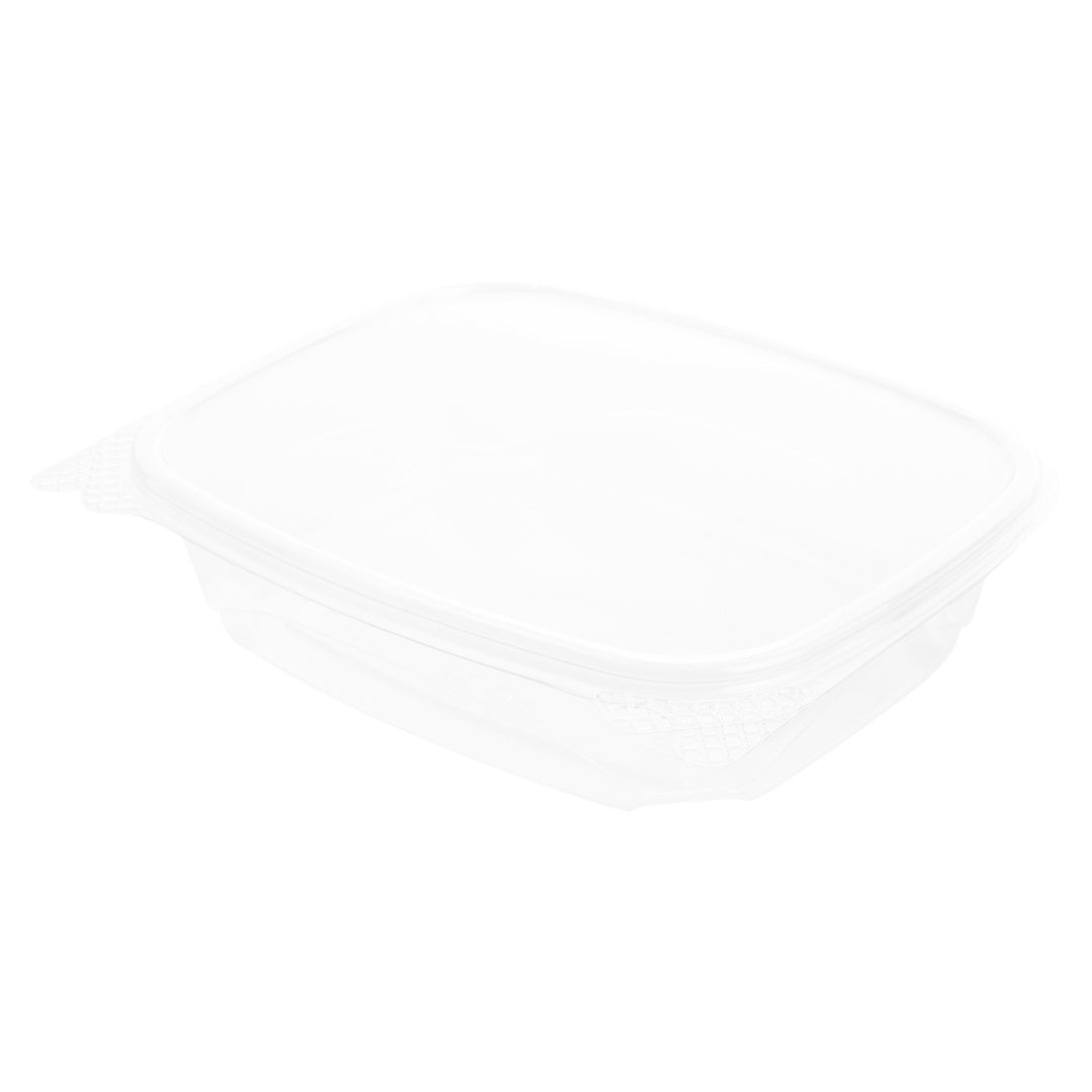 Boxes, Deli, 24 Ounce, Plastic, Clear, 12.75 x 7.25 x 1.75 Inch, Rectangular, Hinged,1 - 100 COUNT