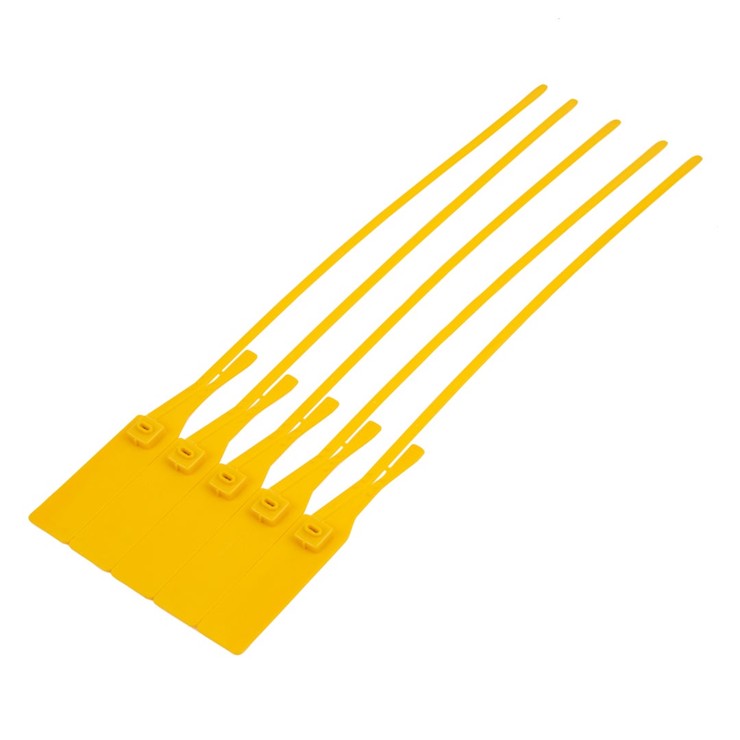 Zip Ties, Tamper-Evident, 15.75 Inch, Yellow,1 - 100 COUNT