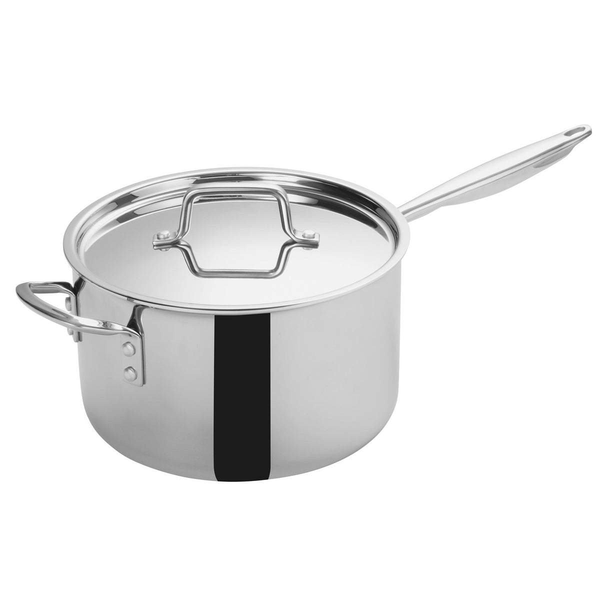 Pan, Sauce, 7 Quart, Tri-Ply Stainless Steel, with Lid, 7 Quart,1 - 1 EACH