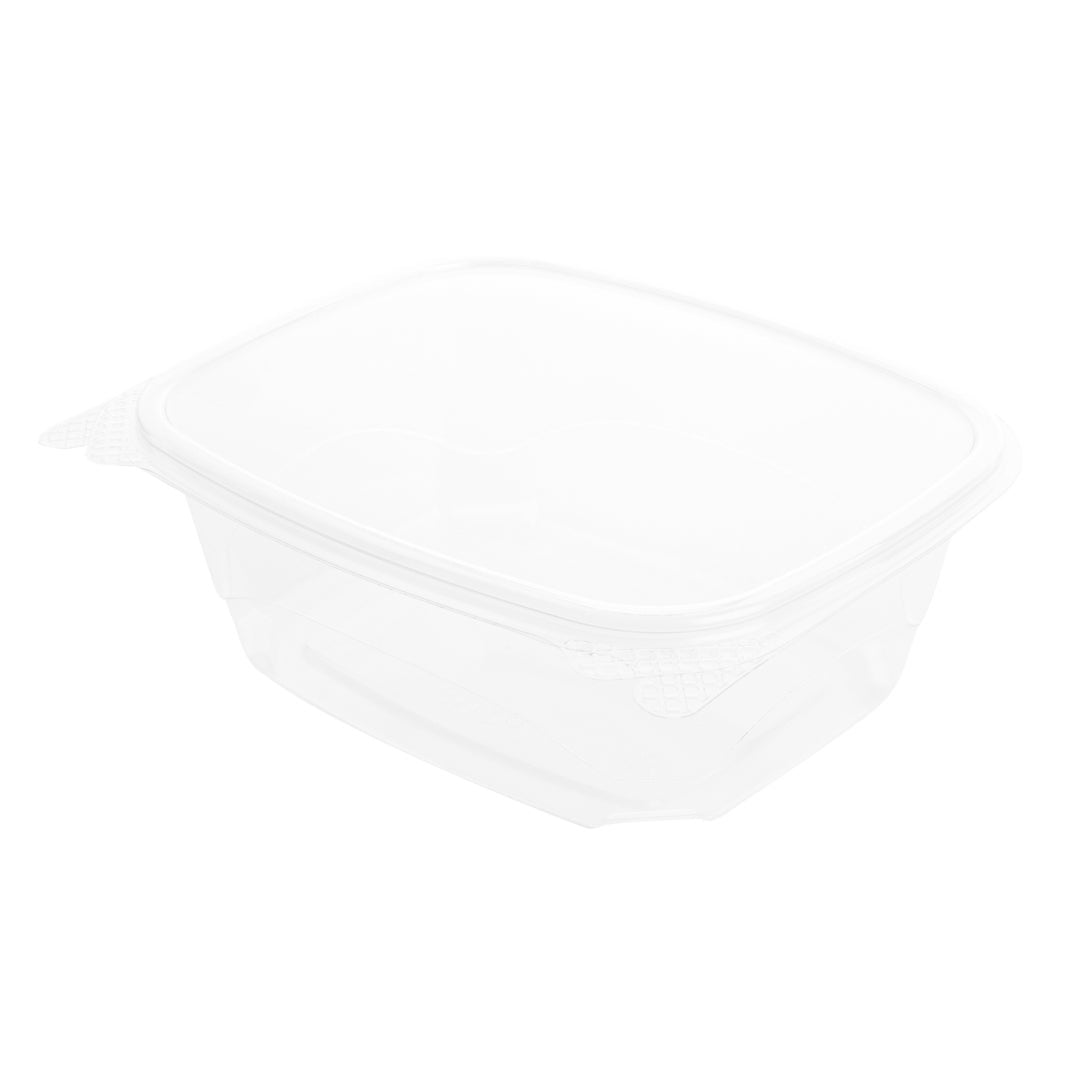 Boxes, Deli, 32 Ounce, Plastic, Clear, 12.75 x 7.50 x 2.50 Inch, Rectangular, Hinged,1 - 100 COUNT