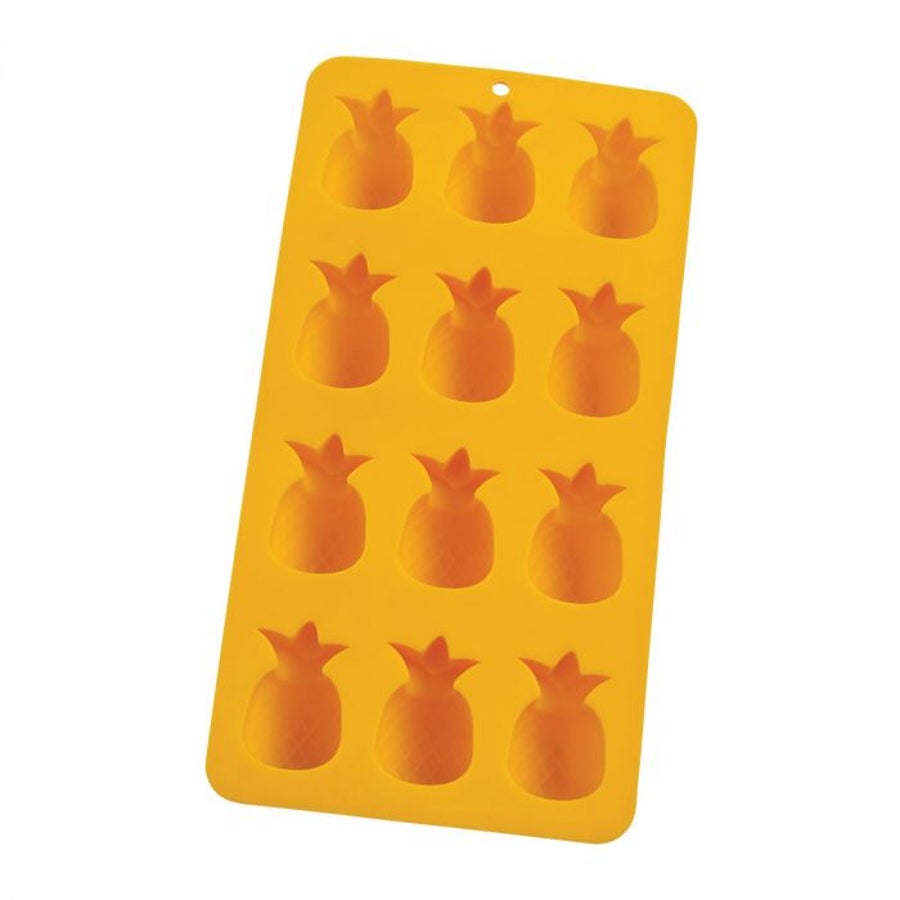 Molds, Ice, 12-Compartment, Pineapple-Shaped, Silicone, Yellow,12 - 1 EACH
