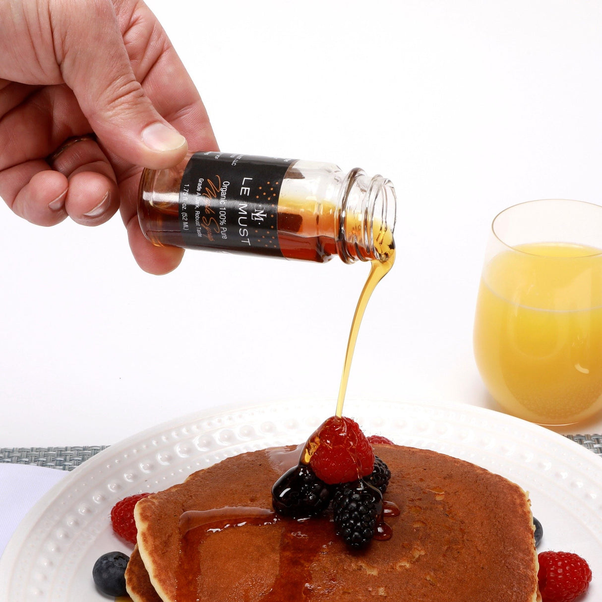 Syrup, Maple, Vermont, Pure Grade A, Room Service Glass Jars,60 - 1.75 FLUID