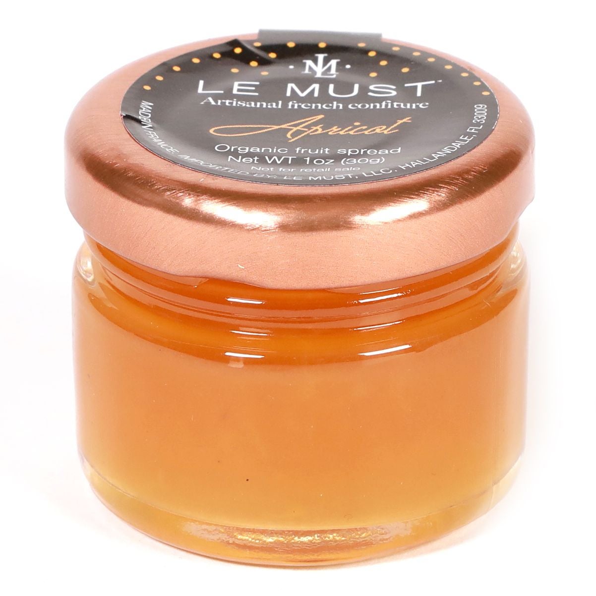 Preserves, Apricot, Room Service Glass Jars,80 - 1 OUNCE