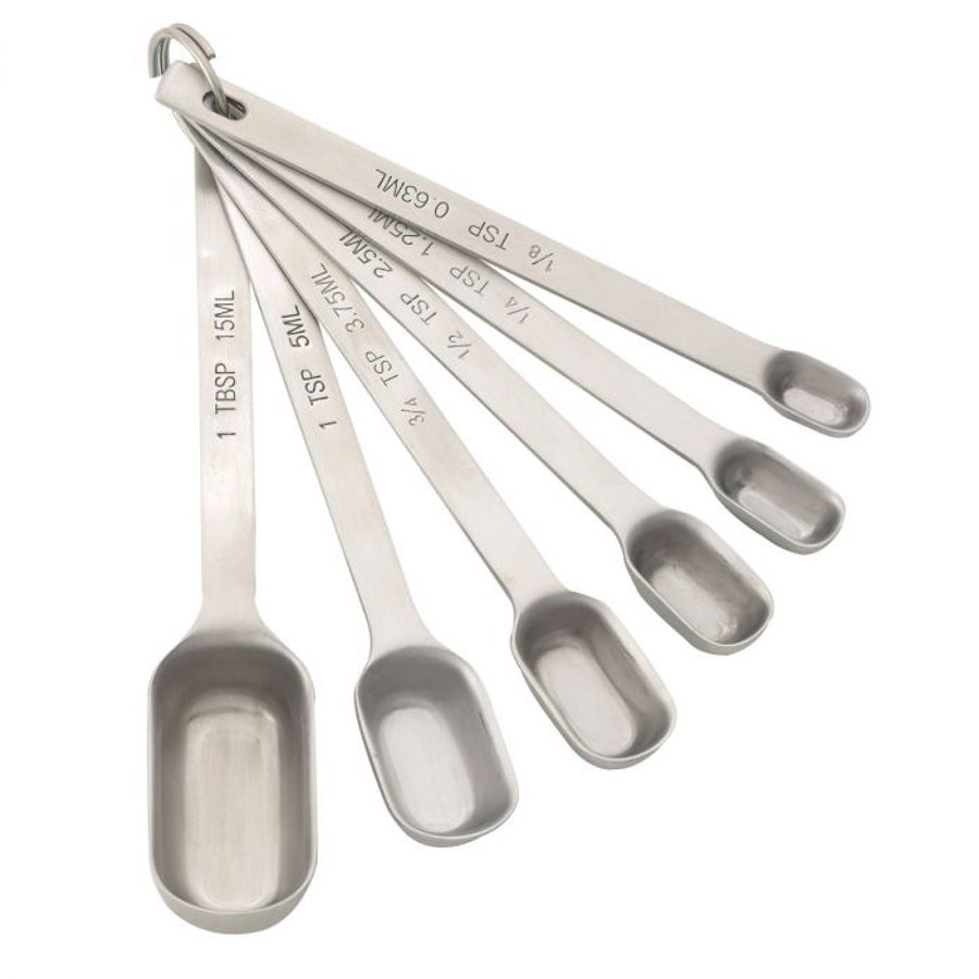 Spons, Measuring, 6-Piece, Stainless Steel,6 - 1 EACH