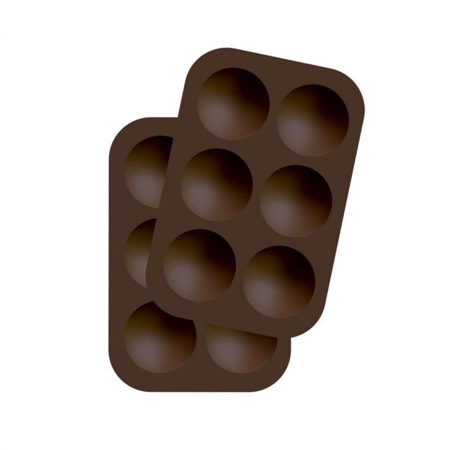 Molds, Hot Cocoa Bomb, 6-Compartment, Half-Sphere,6 - 2 EACH