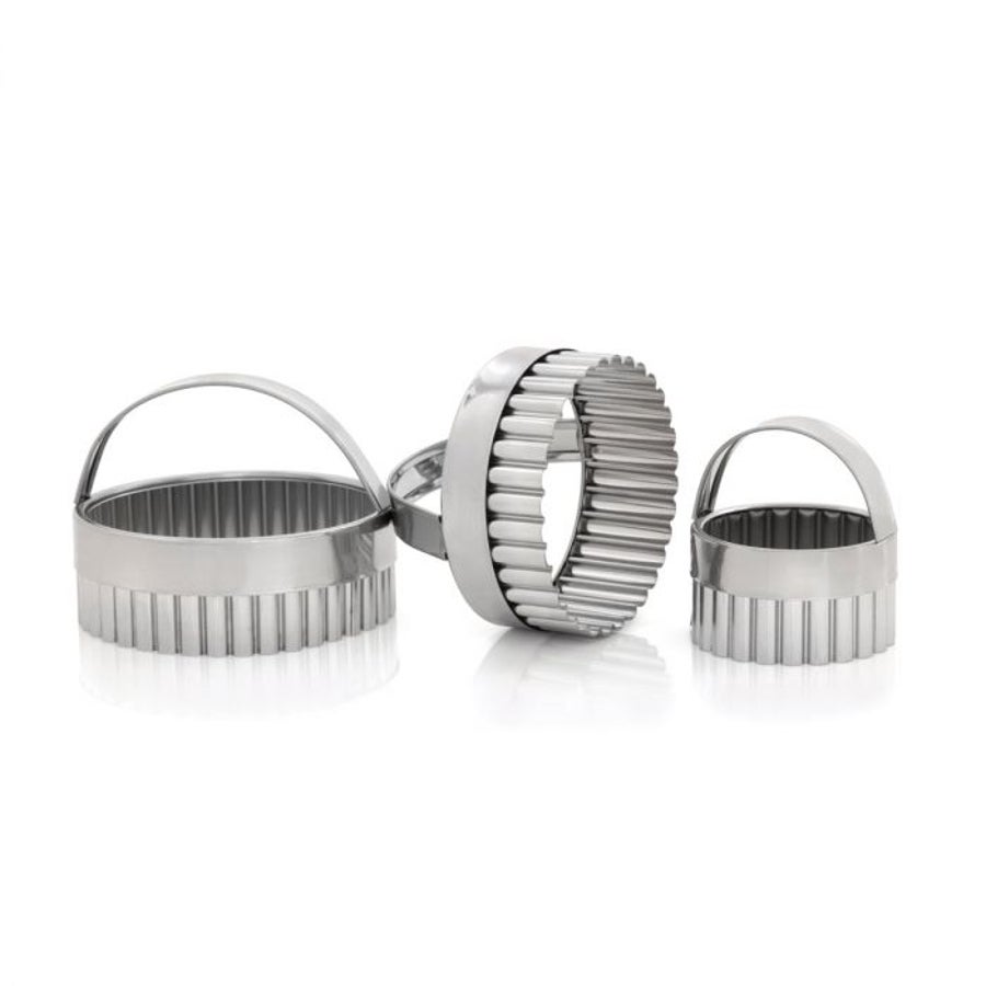 Cutter Set, Cookie, Assorted Size, Round Crinkle,1 - 1 EACH