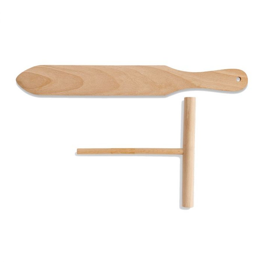 Spatulas, Crepe, Wooden, with Rake,6 - 1 EACH