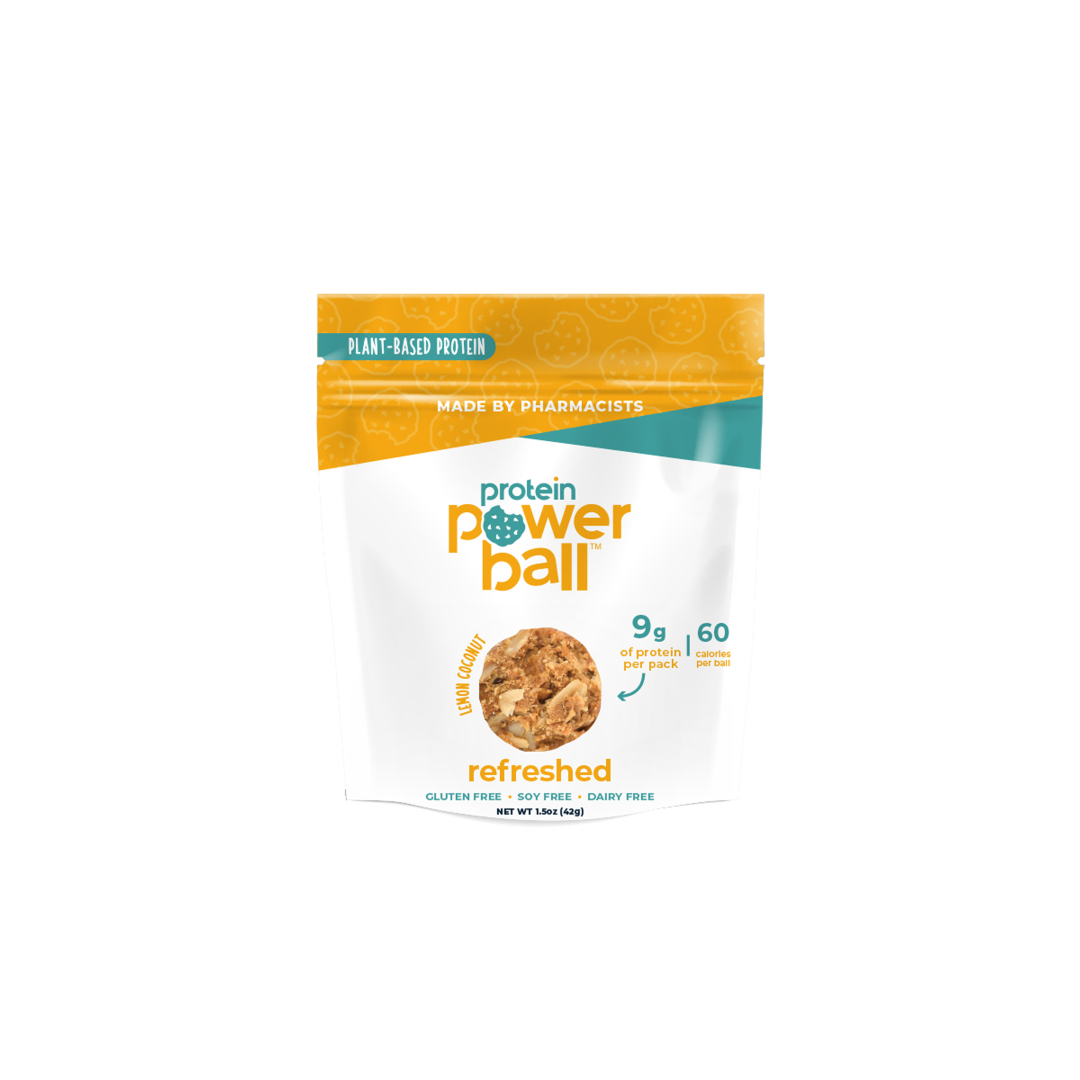 Snack Balls, Protein, Lemon Coconut, Single-Serve,12 - 1.5 OUNCE