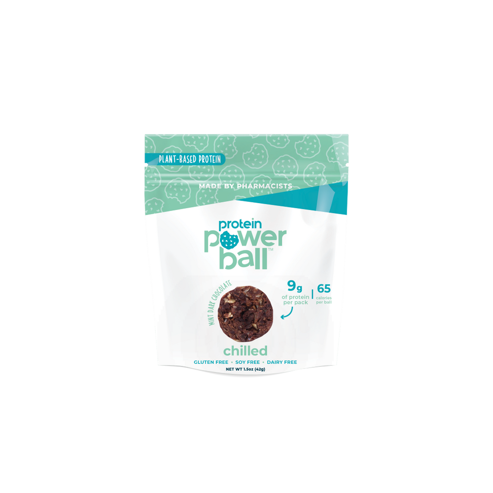 Snack Balls, Protein, Mint Dark Chocolate, Single-Serve,12 - 1.5 OUNCE