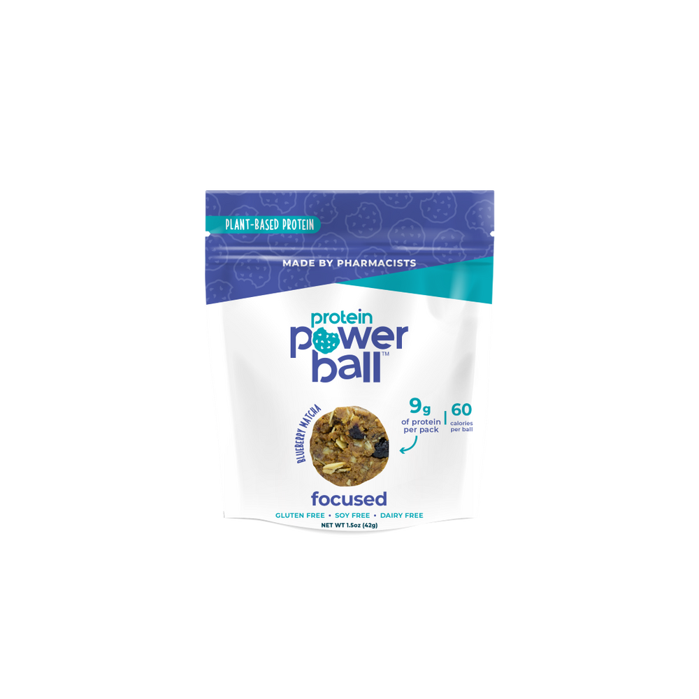 Snack Balls, Protein, Blueberry Matcha, Single-Serve,12 - 1.5 OUNCE