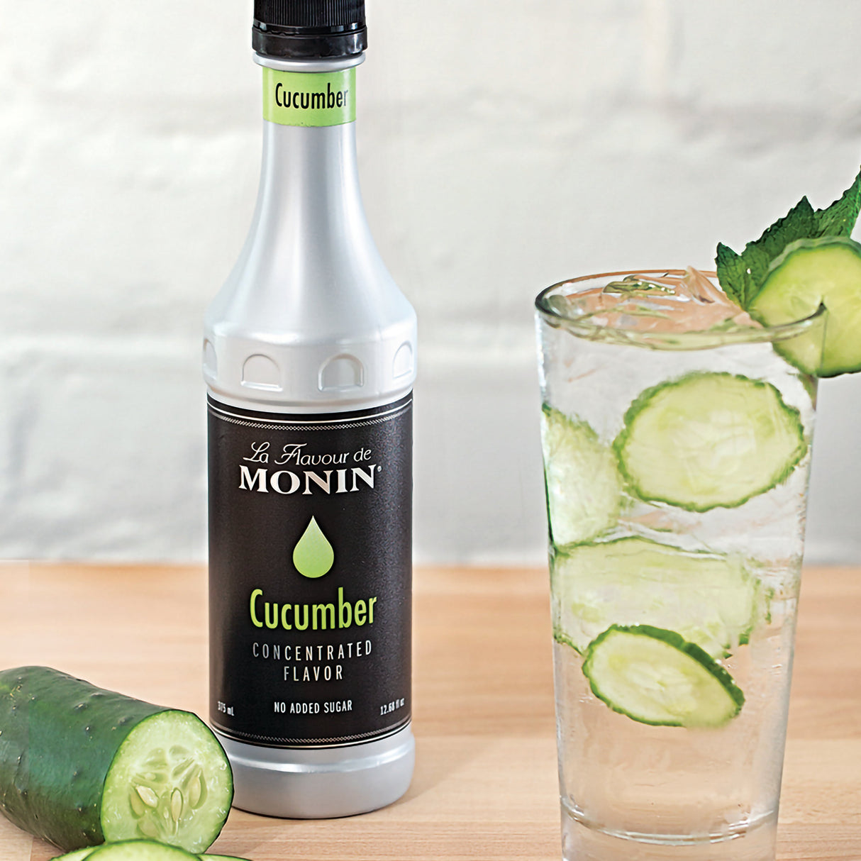 Beverage Syrup, Cucumber, Concentrated Flavor, Plastic,1 - 375 ML