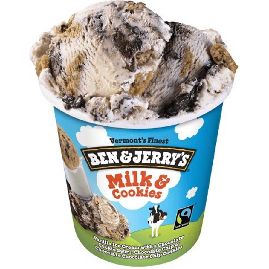 Ice Cream, Hard Serve, Milk & Cookies, 1 Ounce,8 - 16 FLUID