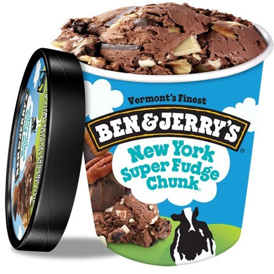 Ice Cream, Hard Serve, New York Super Fudge Chunk, 1 Ounce,8 - 16 FLUID