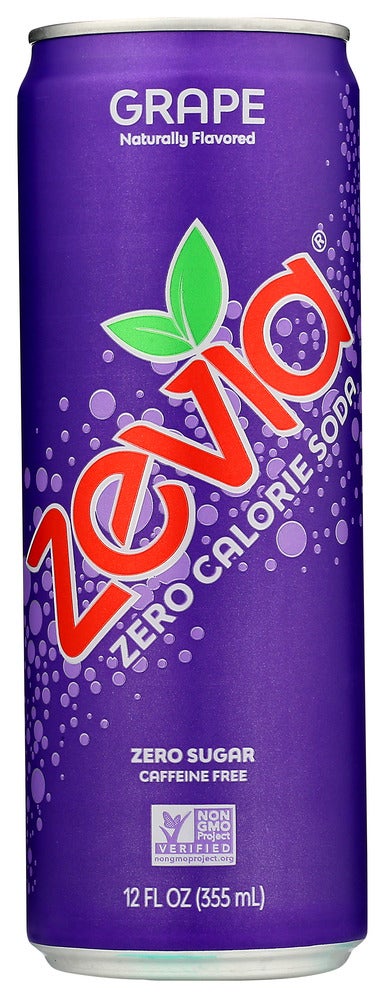Soft Drinks, Grape, Zero Calorie, Single-Serve, Can,12 - 12 FLUID