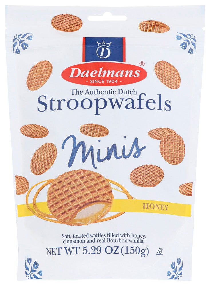 Cookies, Stroopwafel, Mini, Honey, Shelf-Stable,10 - 5.29 OUNCE