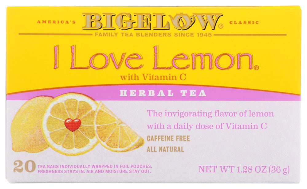 Tea, Herbal, Lemon, with Vitamin C, Individually Wrapped with String,6 - 20 COUNT