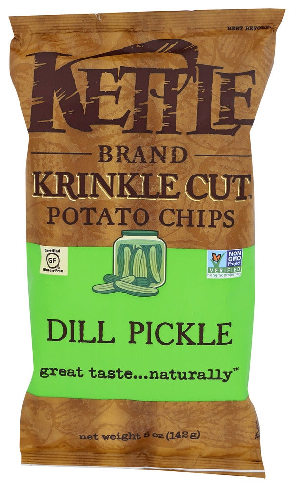 Chips, Potato, Crinkle Cut, Dill Pickle,15 - 5 OUNCE