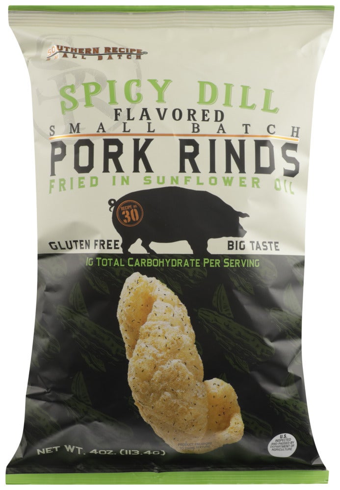 Pork Rinds, Fried, Spicy Dill,6 - 4 OUNCE
