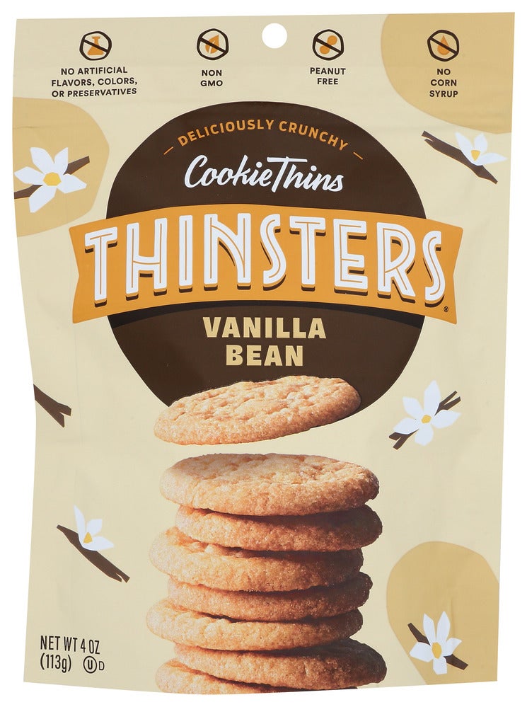 Cookie Thins, Vanilla Bean, Shelf-Stable,12 - 4 OUNCE