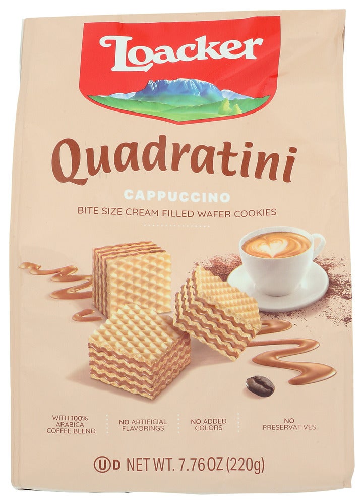 Cookies, Wafer, Cappuccino Cream Filled, Shelf-Stable,6 - 7.76 OUNCE