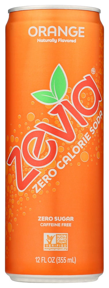 Soft Drink, Orange, Zero Calorie, Single-Serve, Can,12 - 12 FLUID