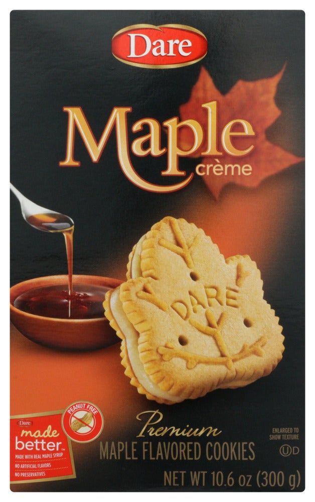 Cookies, Sandwich, Maple Creme Filled, Shelf-Stable,12 - 10.6 OUNCE