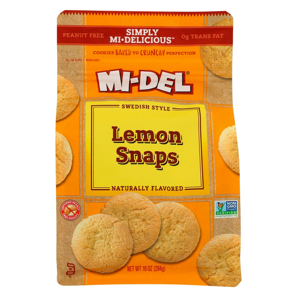 Cookies, Lemon Snap, Swedish-Style, Shelf-Stable,8 - 10 OUNCE