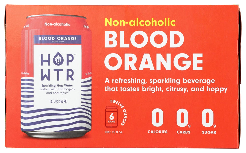 Water, Blood Orange, 12 Fluid Ounce,4 - 6 COUNT