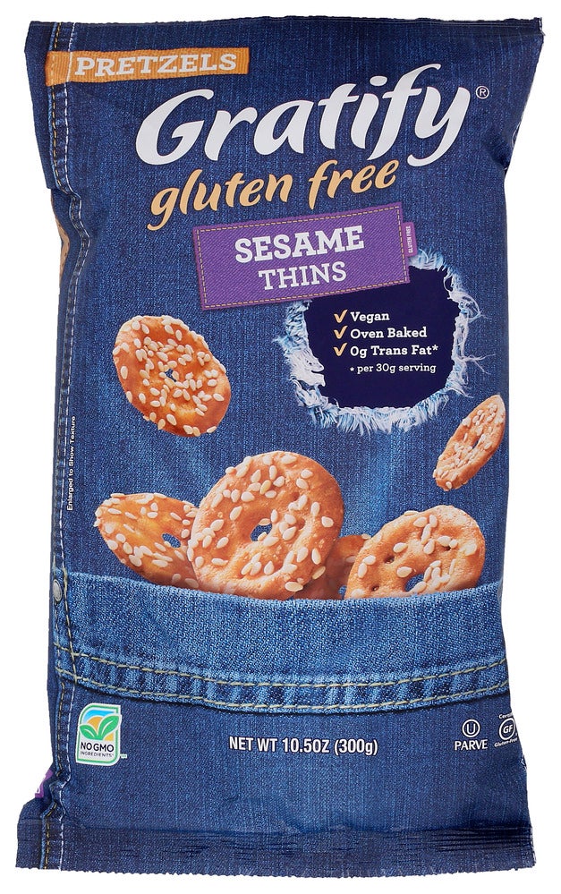 Pretzel Thins, Sesame,6 - 10.5 OUNCE