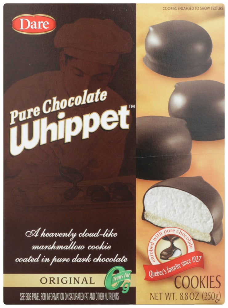 Cookies, Marshmallow, Dark Chocolate-Covered, Shelf-Stable,12 - 8.8 OUNCE