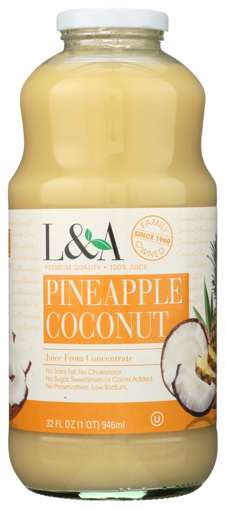 Juice, Pineapple Coconut, 100%, No Sugar Added, Shelf-Stable,6 - 32 FLUID