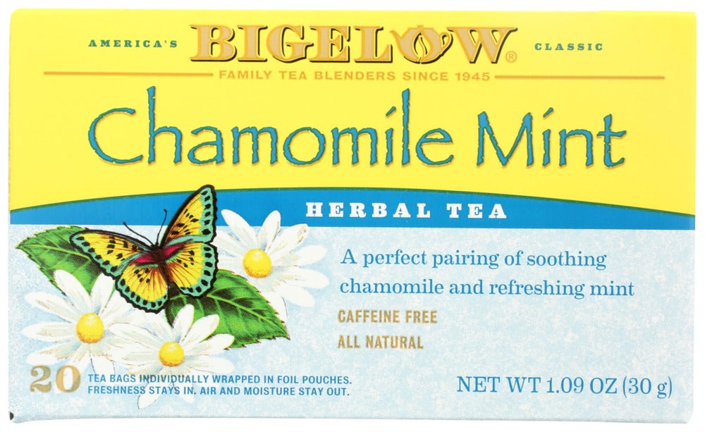 Tea, Herbal, Chamomile Mint, Individually Wrapped with String,6 - 20 COUNT