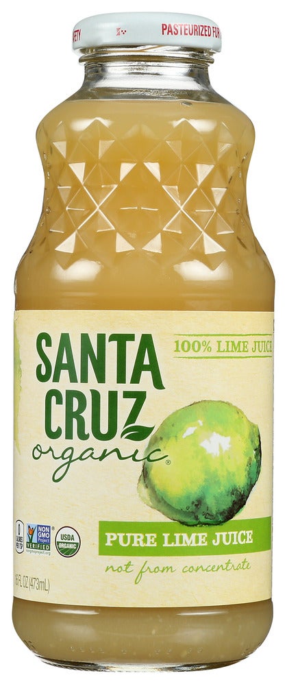 Juice, Lime, 100%, Not From Concentrate, Shelf-Stable, Glass,8 - 16 FLUID