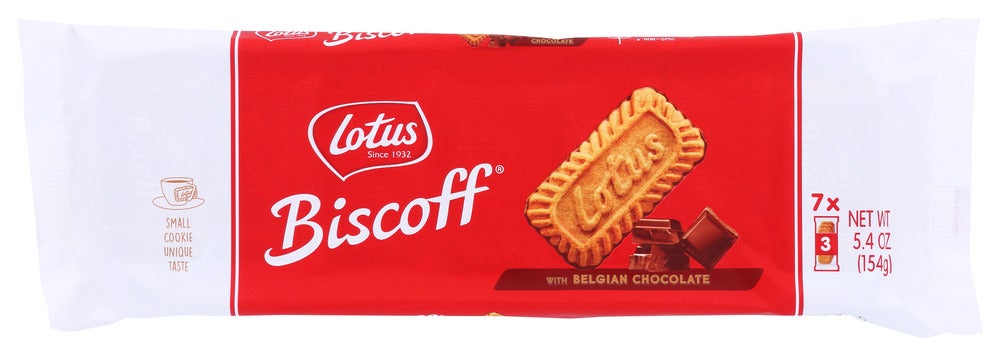 Cookies, with Belgian Chocolate, Shelf-Stable, Individually-Wrapped,12 - 5.4 OUNCE