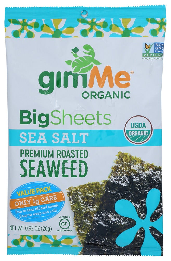 Snacks, Roasted Seaweed, Sea Salt,10 - 0.92 OUNCE