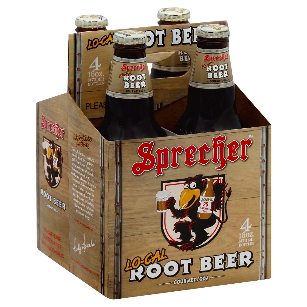 Soft Drink, Root Beer, Single-Serve, Glass, 16 Fluid Ounce,6 - 4 COUNT