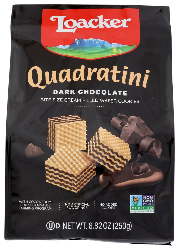 Cookies, Wafer, Dark Chocolate Cream Filled, Shelf-Stable,6 - 8.82 OUNCE
