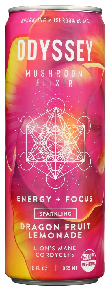 Energy Drinks, Dragon Fruit Lemonade, Sparkling, Single-Serve,12 - 12 FLUID