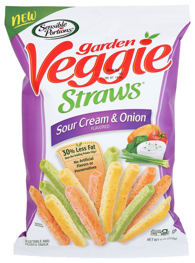 Snacks, Vegetable Straw, Sour Cream & Onion,6 - 6 OUNCE