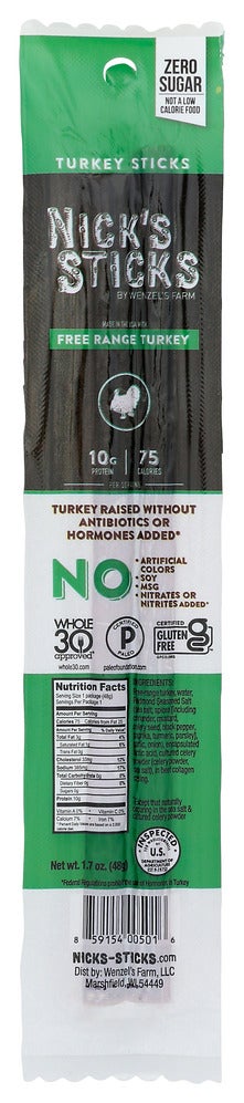 Snack Sticks, Turkey, Individually-Wrapped,25 - 1.7 OUNCE