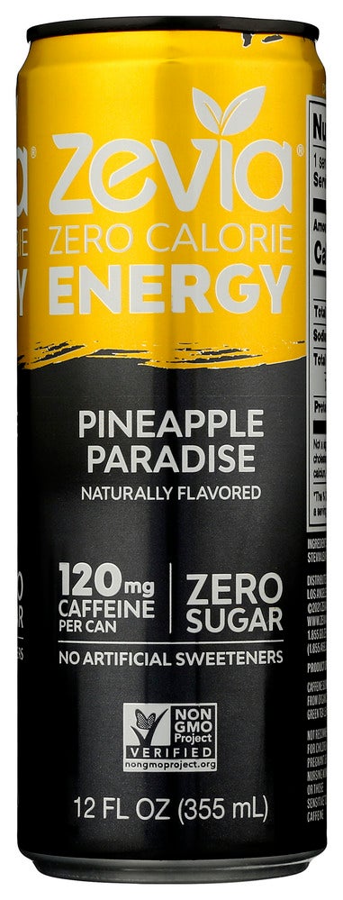 Energy Drinks, Pineapple Paradise, Sugar-Free, Single-Serve,12 - 12 FLUID