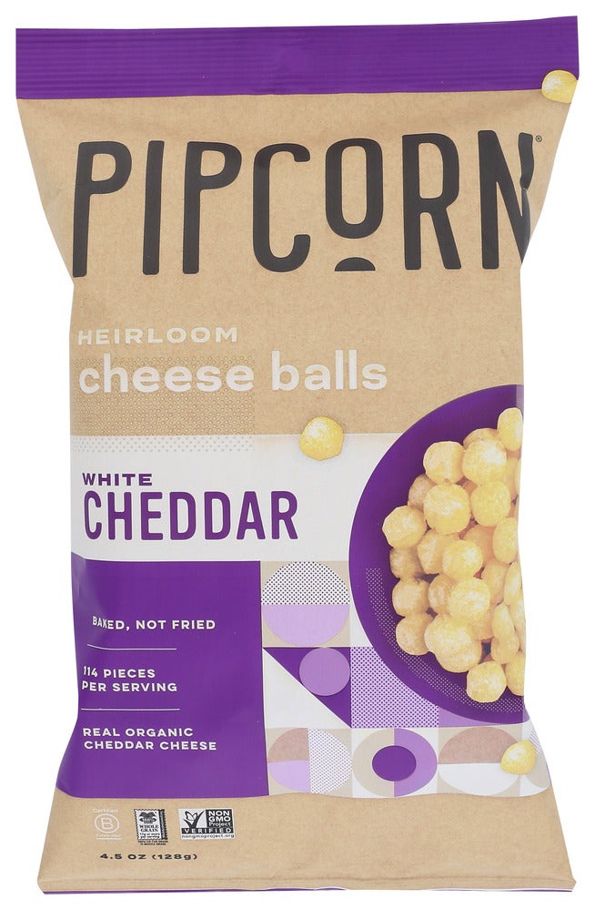 Snacks, Cheese Balls, White Cheddar,12 - 4.5 OUNCE