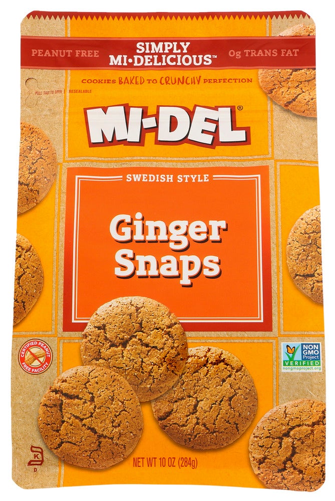 Cookies, Ginger Snap, Swedish-Style, Shelf-Stable,8 - 10 OUNCE
