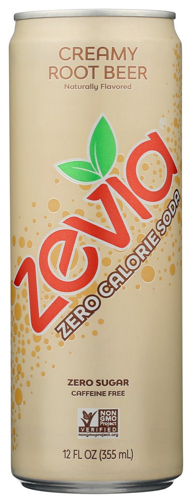 Soft Drink, Creamy Root Beer, Zero Calorie, Single-Serve, Can,12 - 12 FLUID