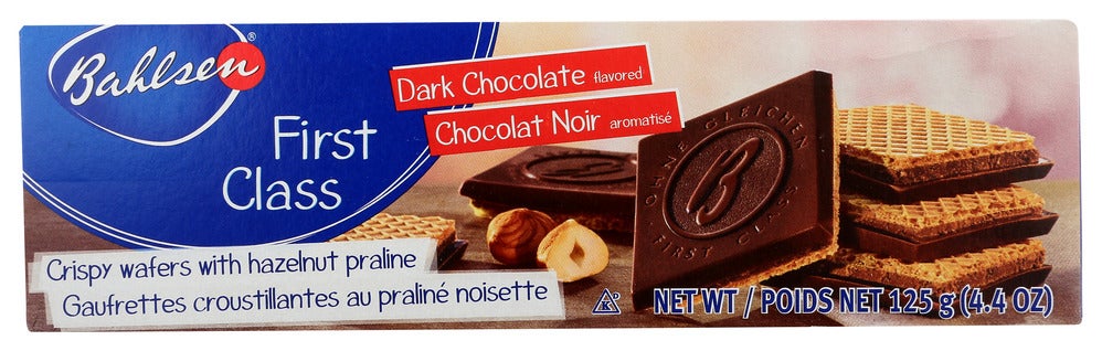 Cookies, Wafer, Dark Chocolate, with Hazelnut Praline, Shelf-Stable,12 - 4.4 OUNCE